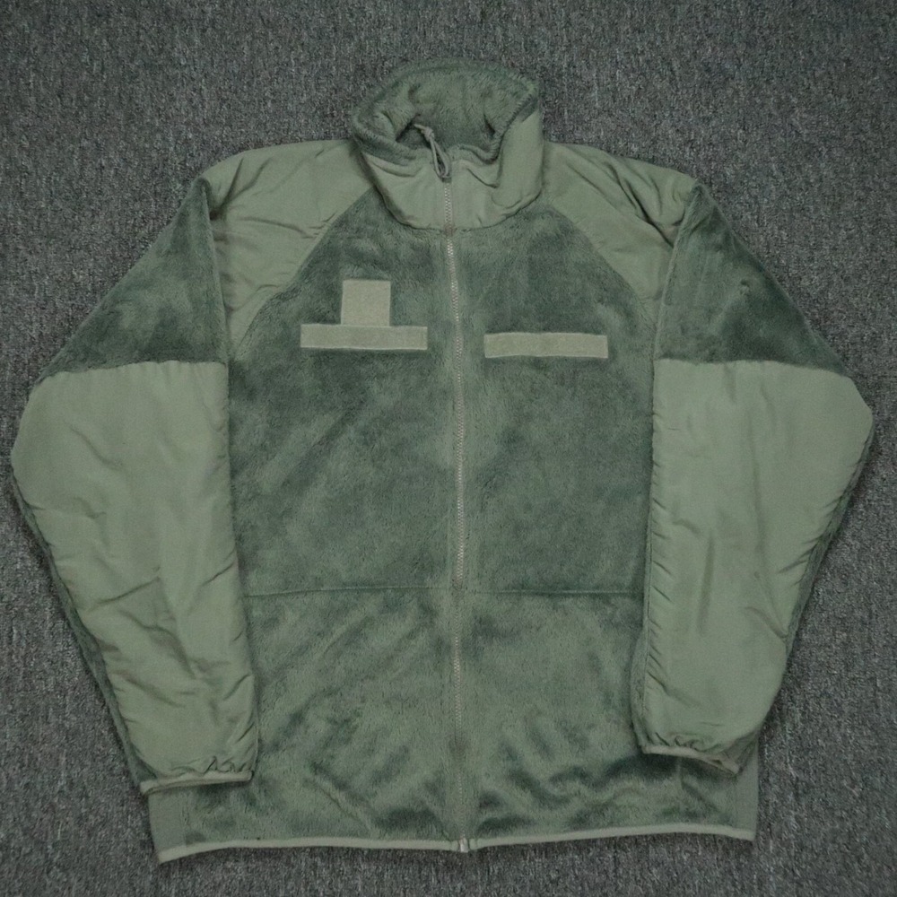 VINTAGE Peckham Jacket Mens Large Green Long Fleece Polartec Cold Weather
